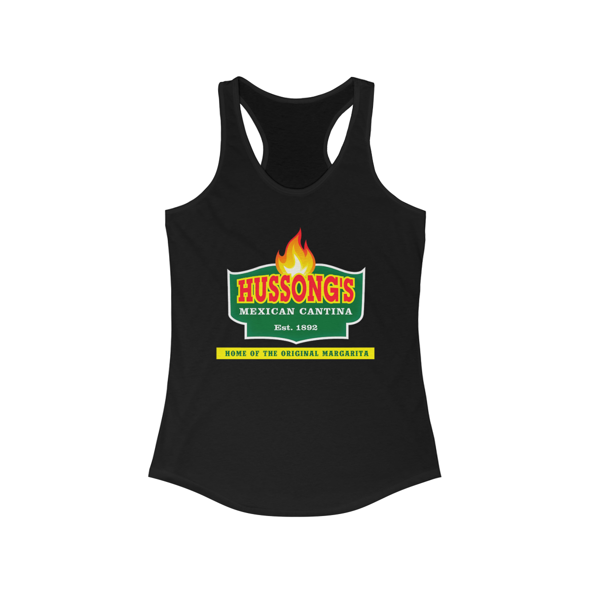 Hussong's Cantina, Ensenada, Baja California. Women's Racerback Tank - Image 3