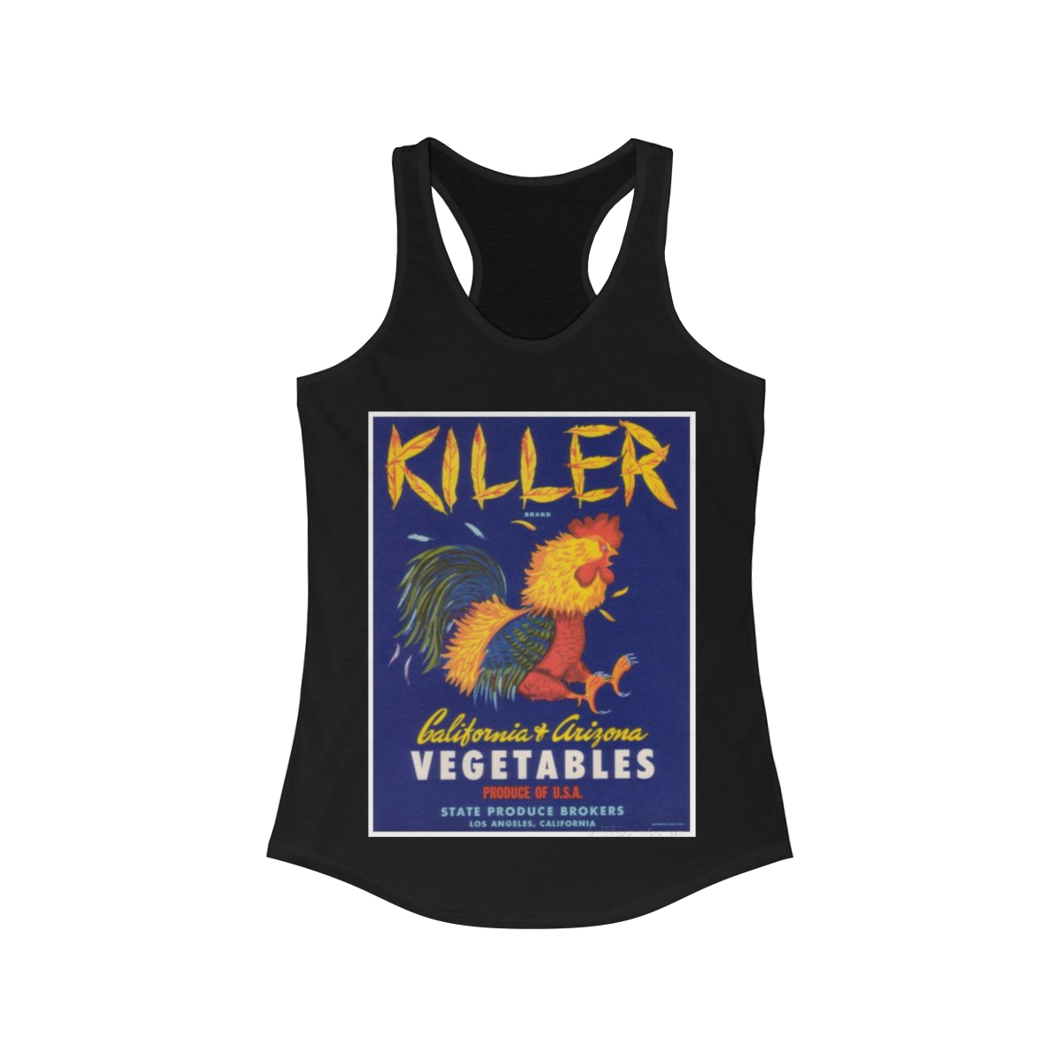 Killer Brand Printed on a Women's Racerback Tank - Image 3