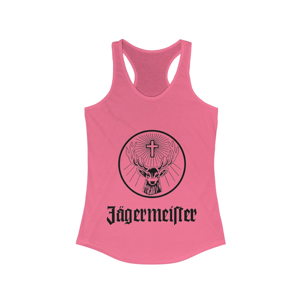 Jägermeister Logo Printed on a Women's Racerback Tank - Image 11