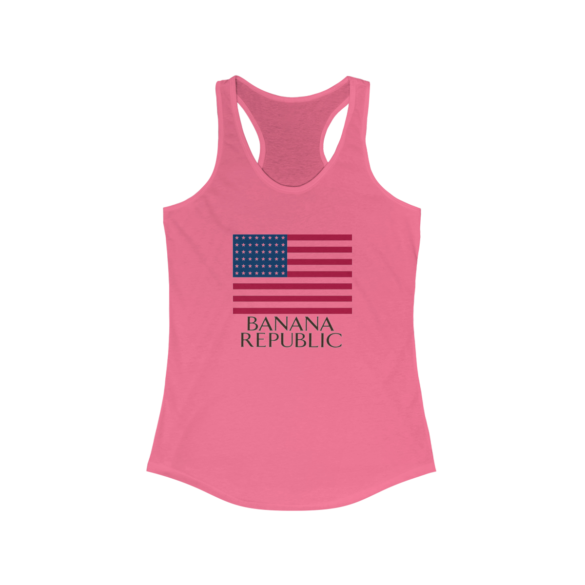 Banana Republic Flag Printed on a Women's Ideal Racerback Tank - Image 5