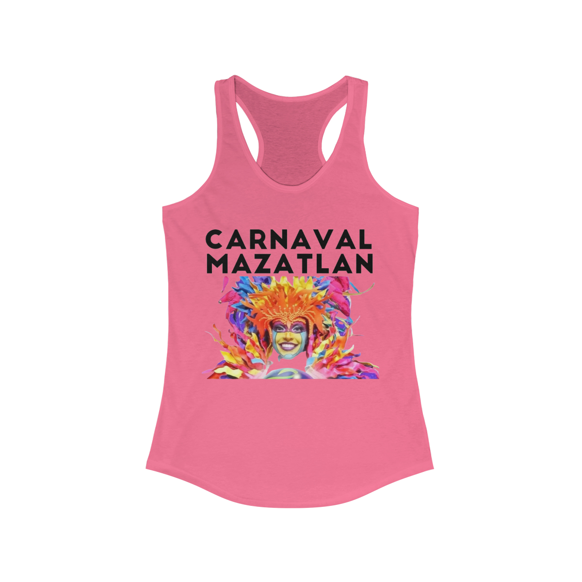 Carnaval Mazatlán Printed on a Women's Racerback Tank - Image 7