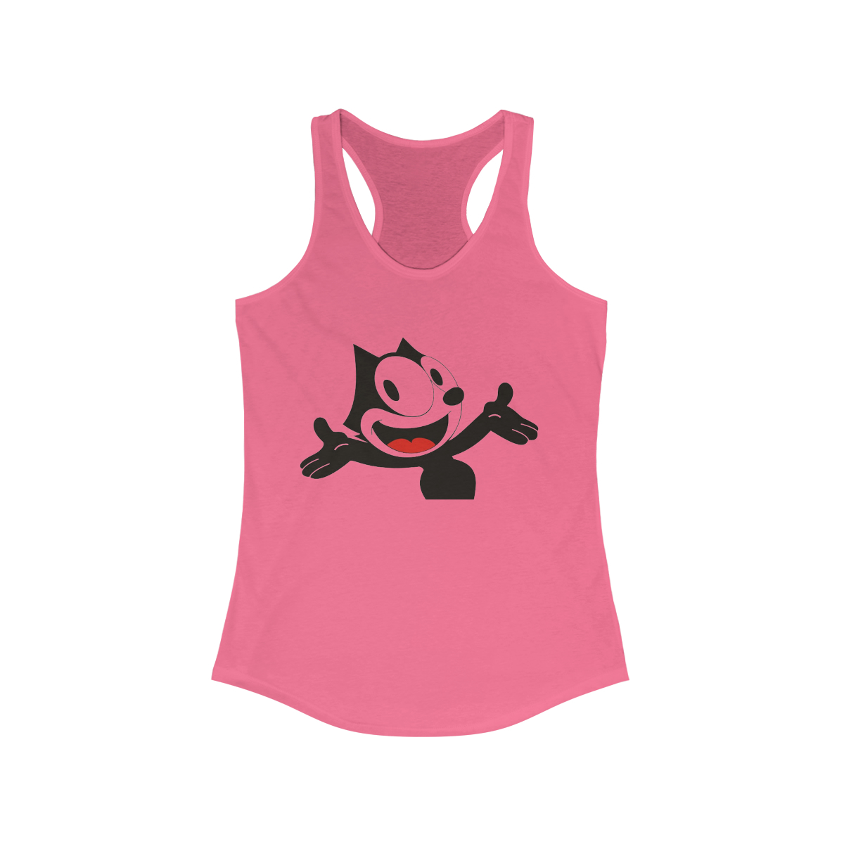 Felix The Cat Smiling From a Women's Ideal Racerback Tank - Image 11