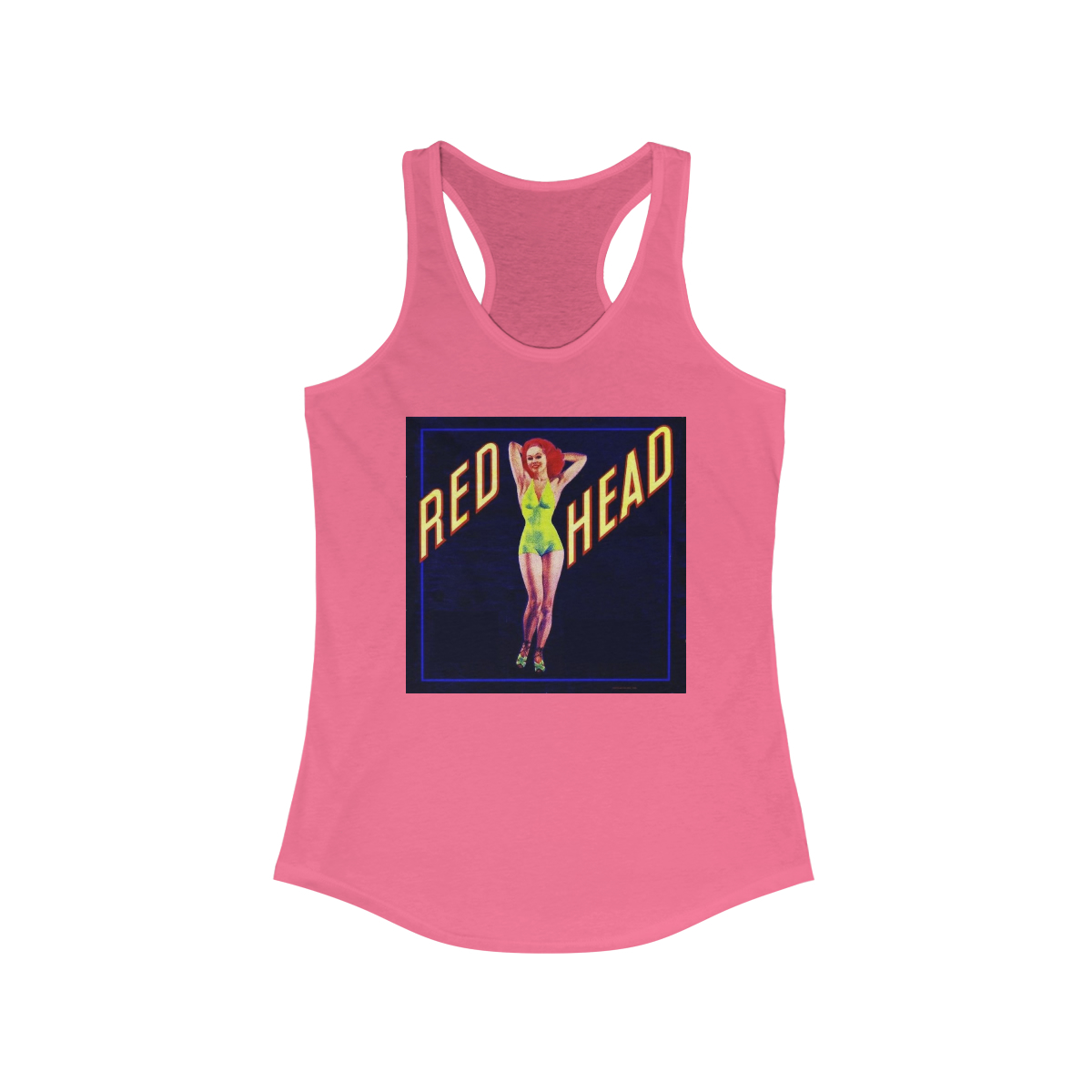 Red Head - Women's Ideal Racerback Tank - Image 13