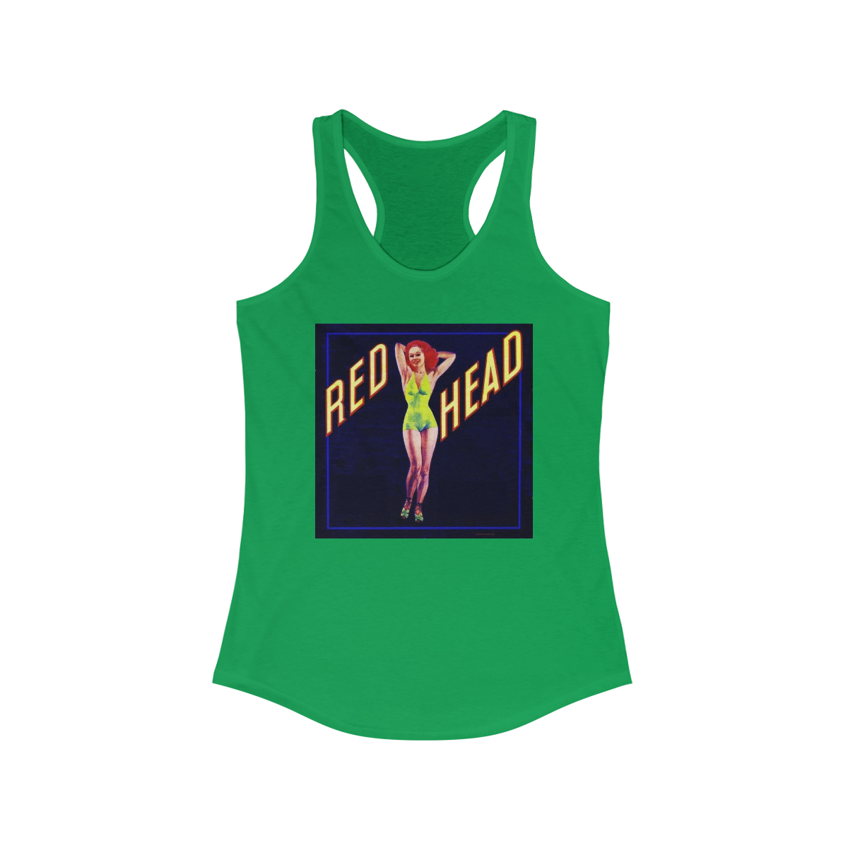 Red Head - Women's Ideal Racerback Tank - Image 7