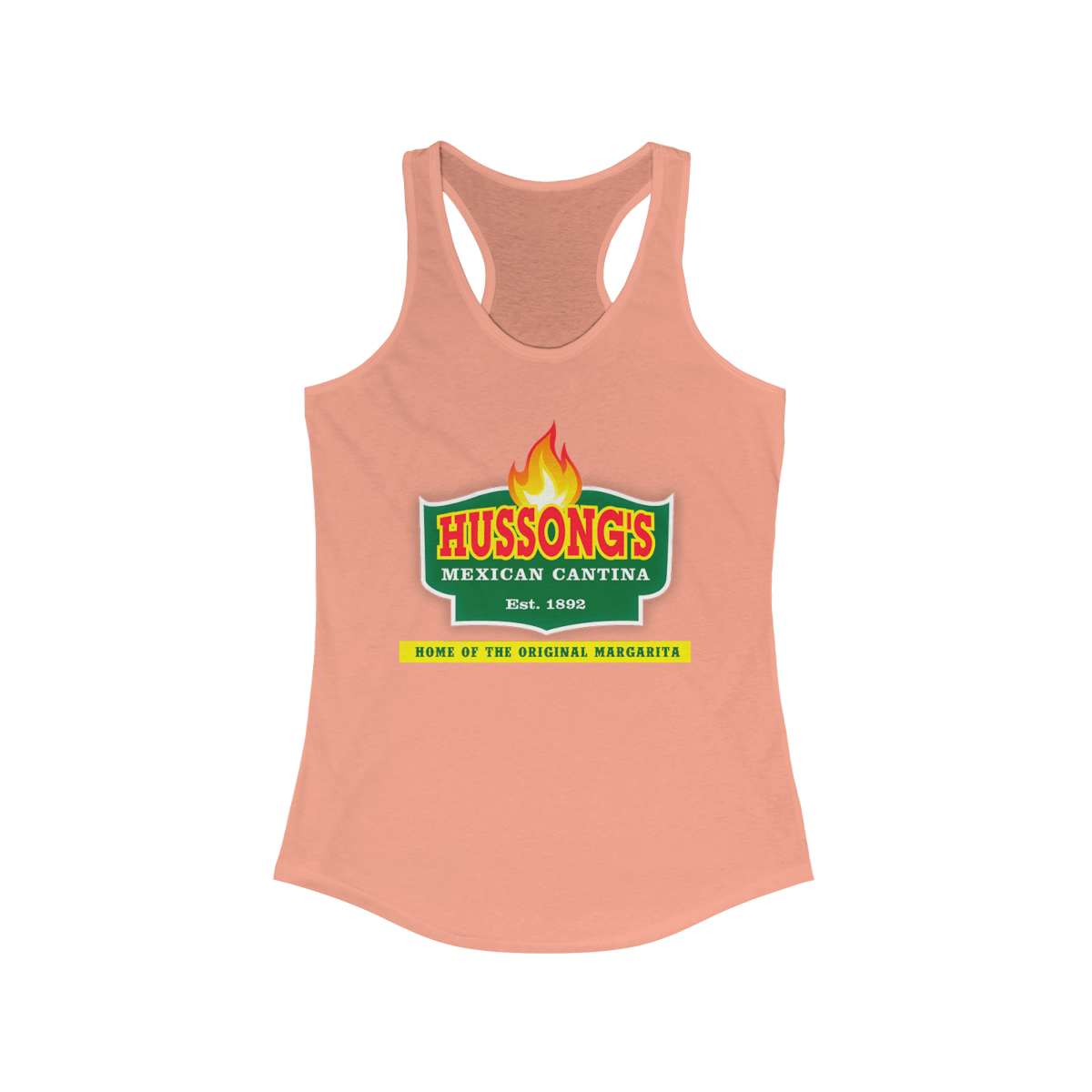 Hussong's Cantina, Ensenada, Baja California. Women's Racerback Tank - Image 2