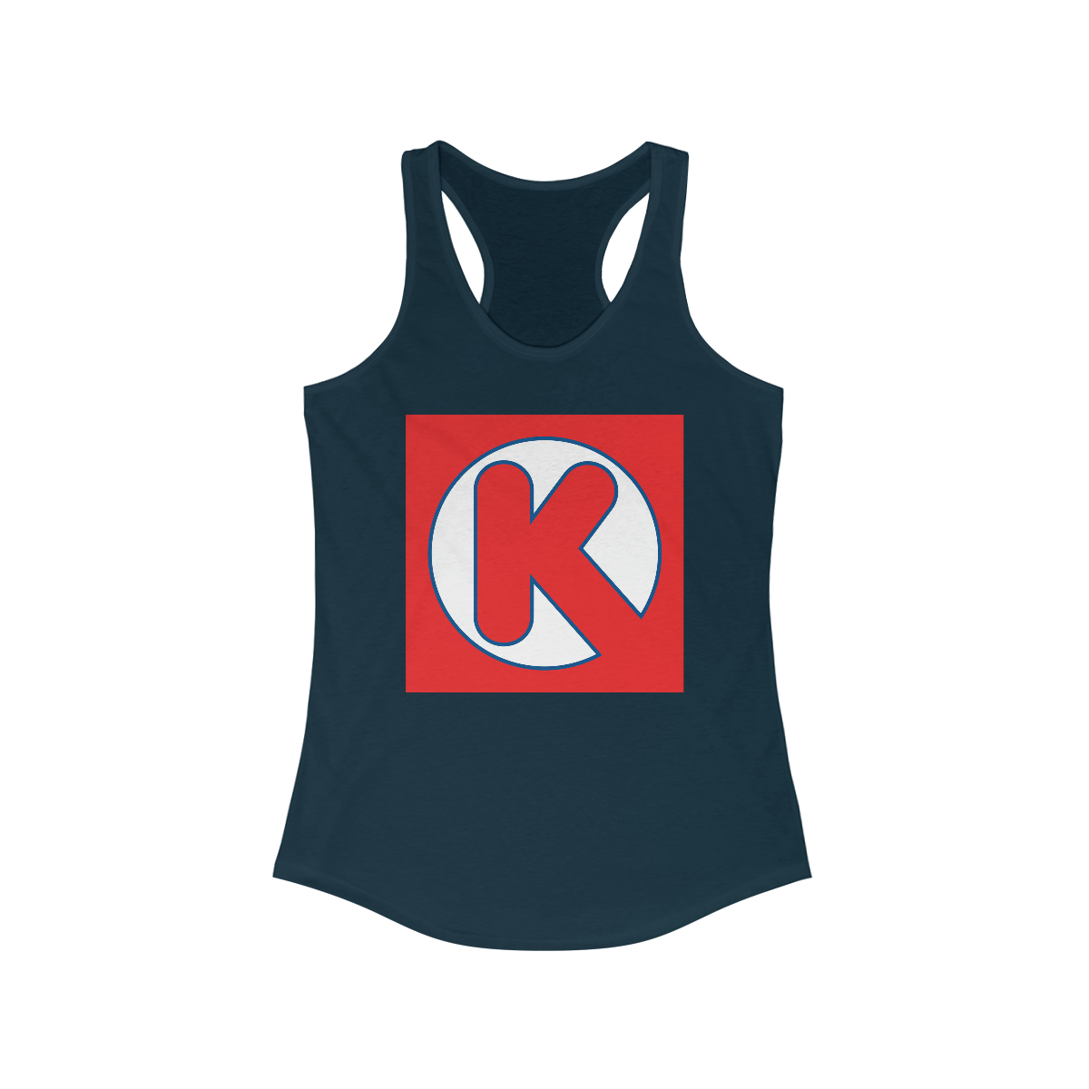 Circle K Logo Printed on a Women's Racerback Tank - Image 3