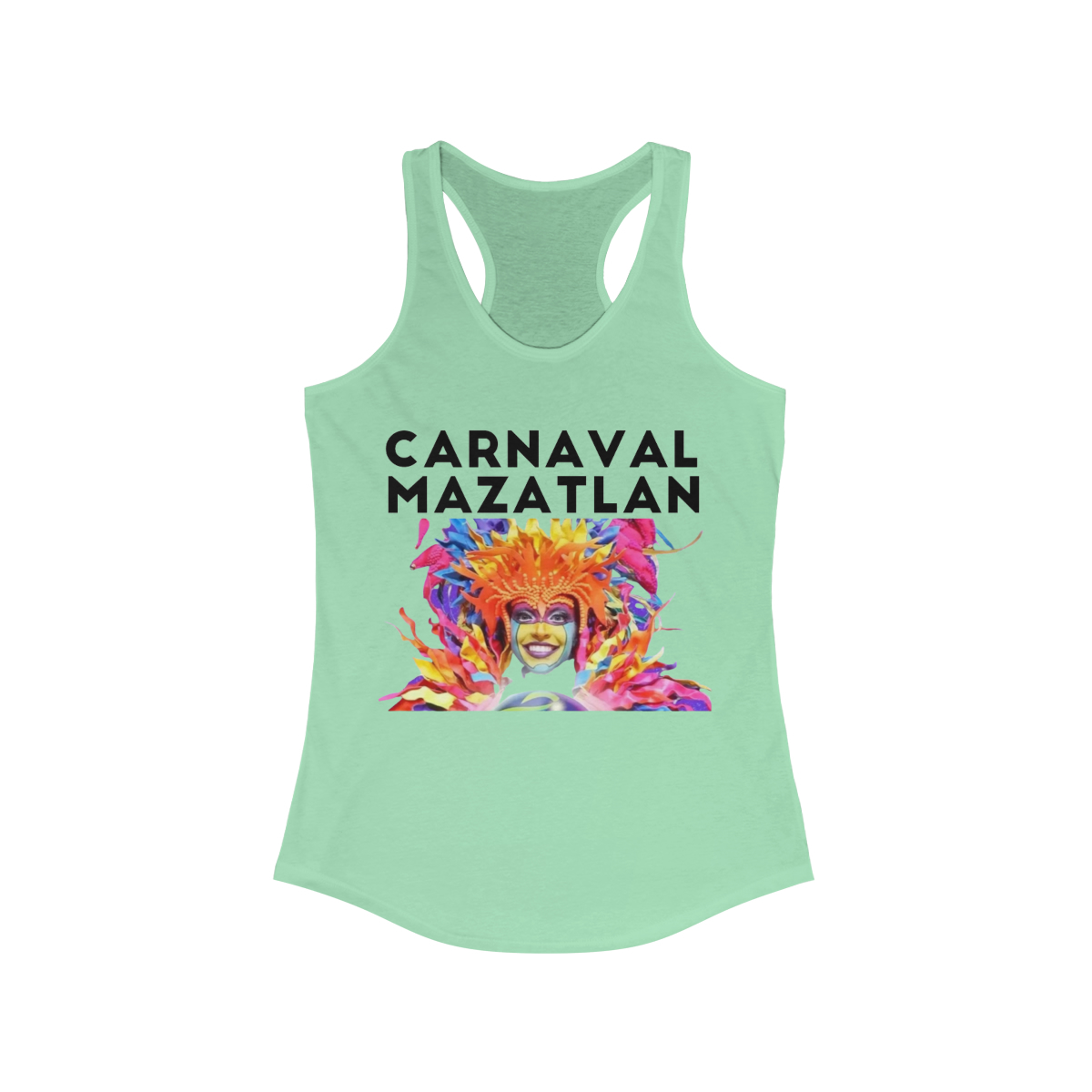Carnaval Mazatlán Printed on a Women's Racerback Tank - Image 5