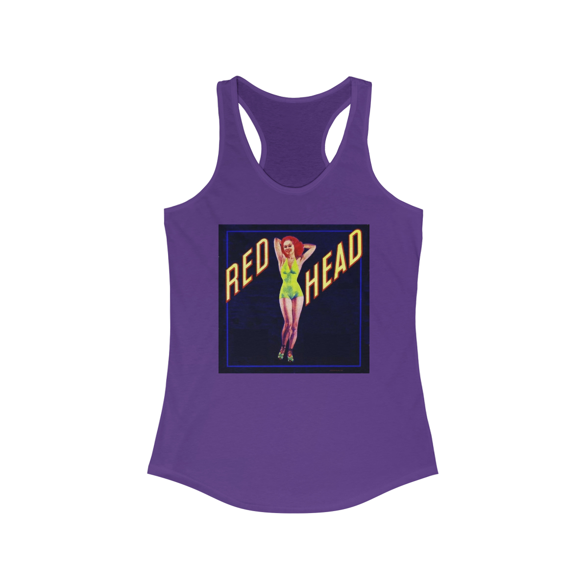 Red Head - Women's Ideal Racerback Tank - Image 11