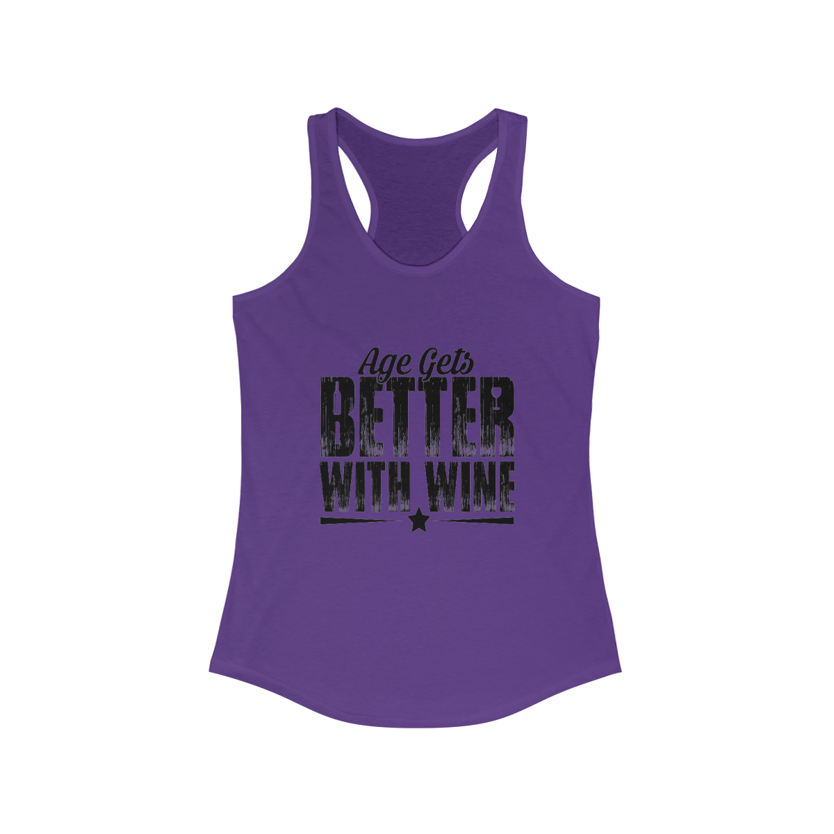 Age Gets Better With Wine Women's Ideal Racerback Tank - Image 11
