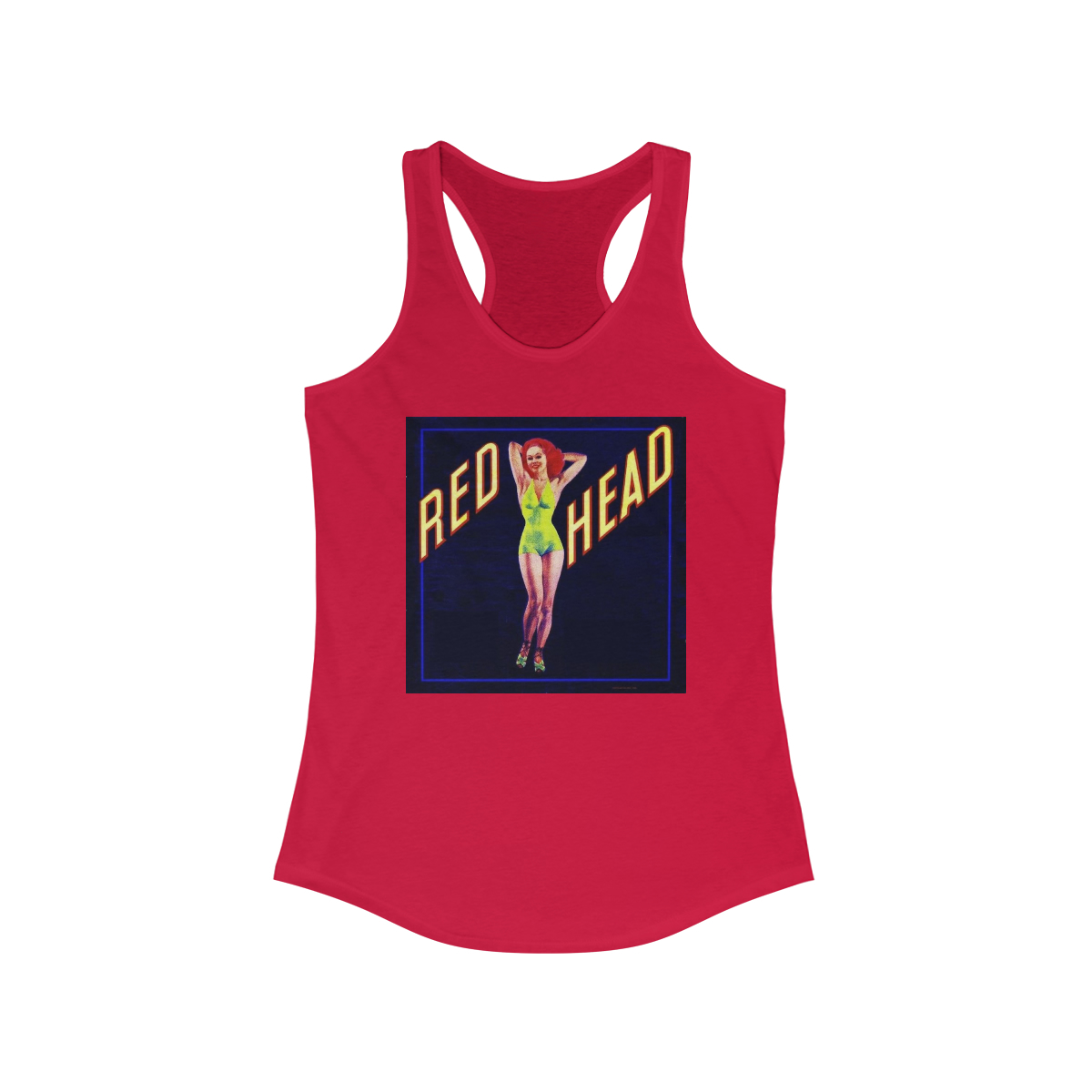 Red Head - Women's Ideal Racerback Tank - Image 15