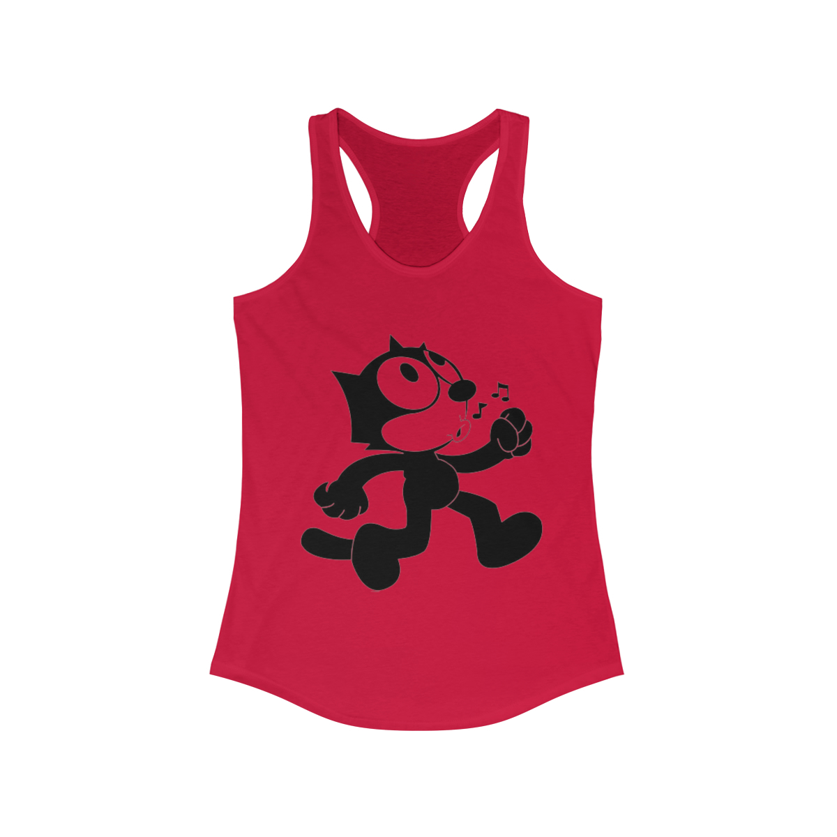 Felix The Cat Printed on a Women's Racerback Tank - Image 13