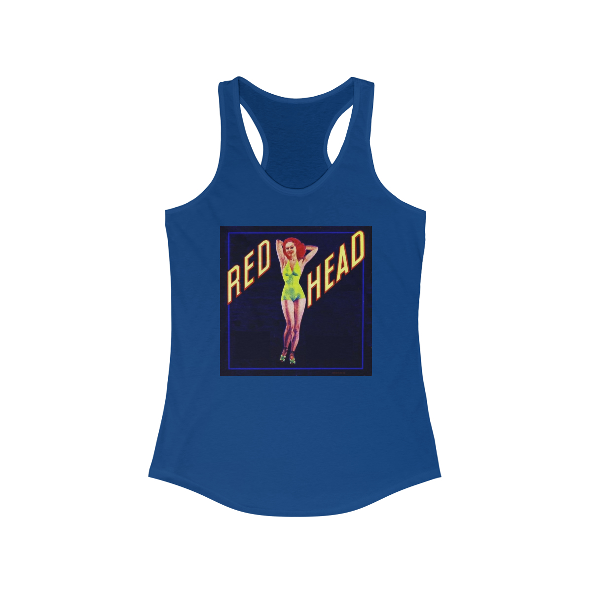 Red Head - Women's Ideal Racerback Tank - Image 9