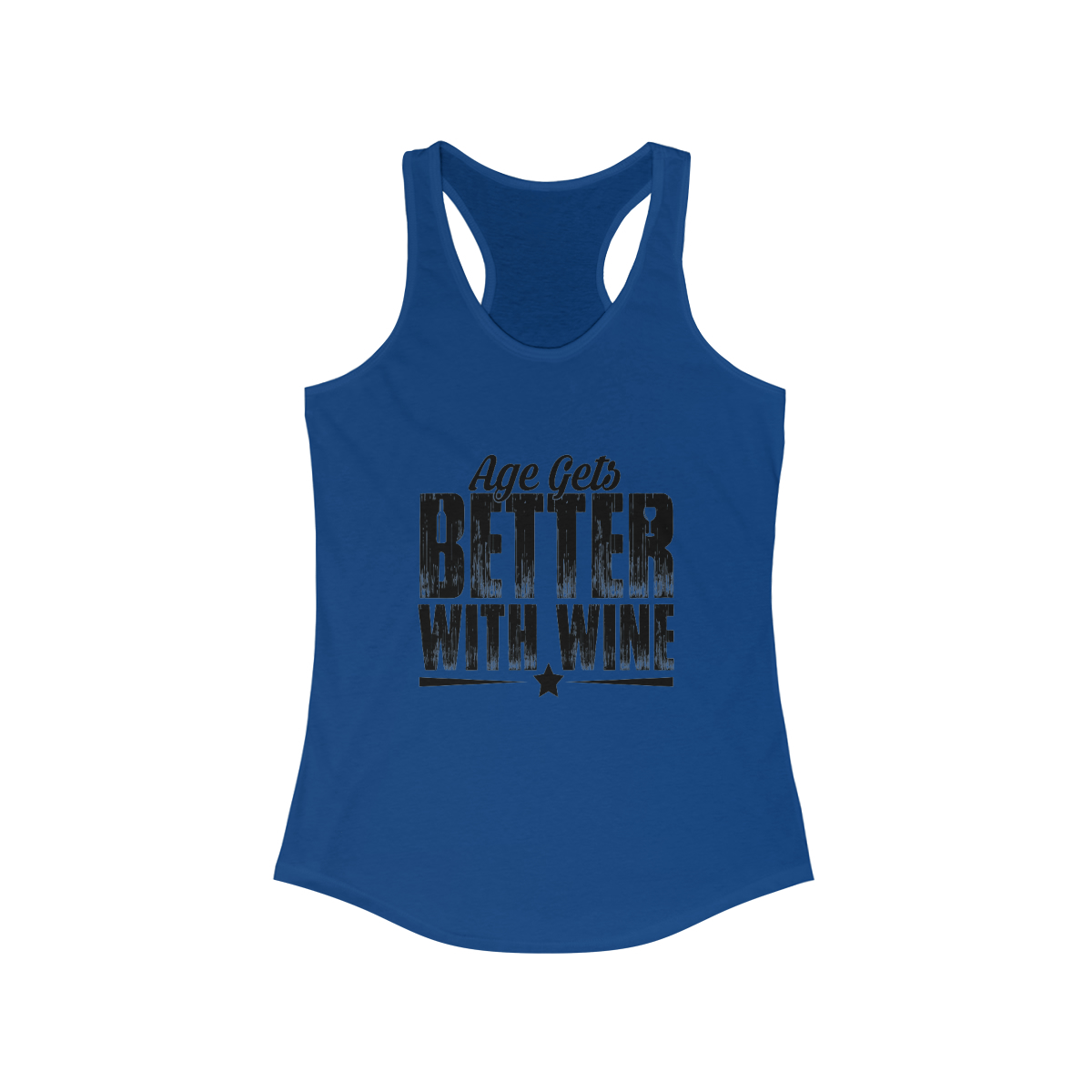 Age Gets Better With Wine Women's Ideal Racerback Tank - Image 9