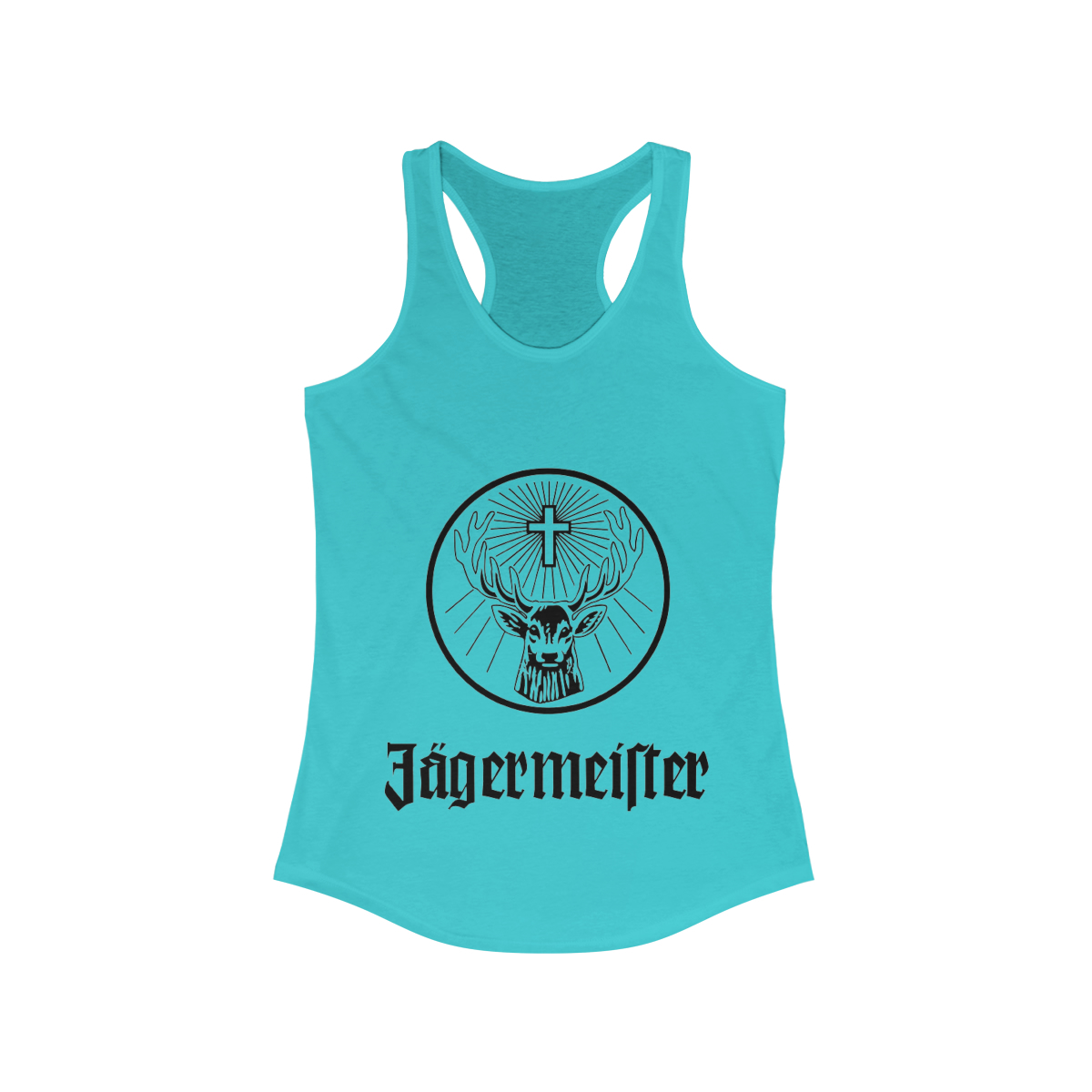 Jägermeister Logo Printed on a Women's Racerback Tank - Image 9