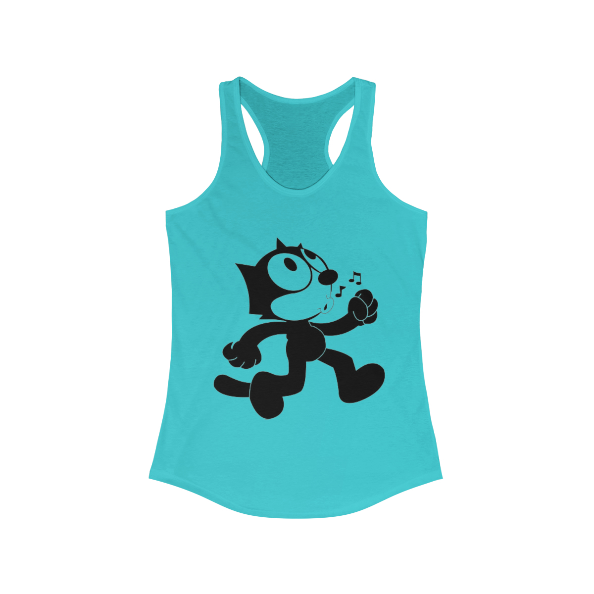 Felix The Cat Printed on a Women's Racerback Tank - Image 11