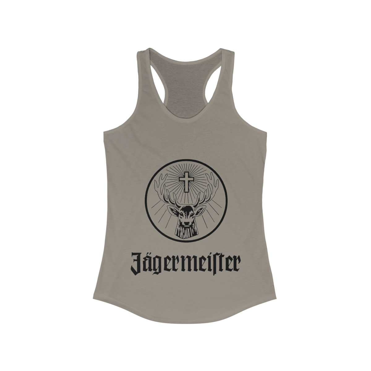 Jägermeister Logo Printed on a Women's Racerback Tank - Image 5