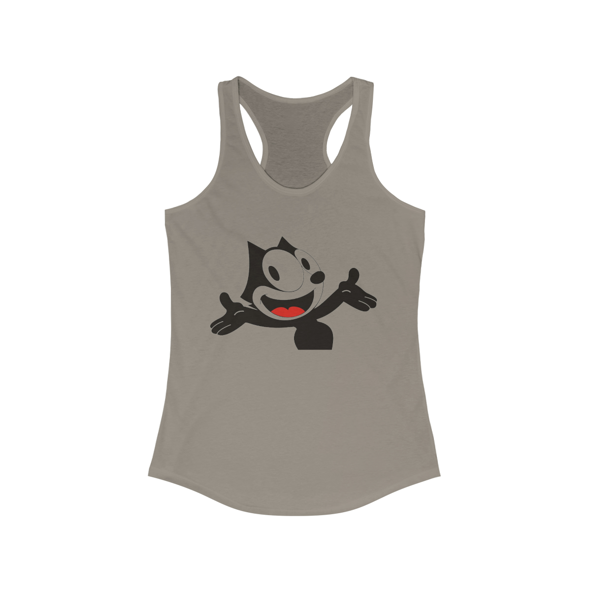 Felix The Cat Smiling From a Women's Ideal Racerback Tank - Image 5
