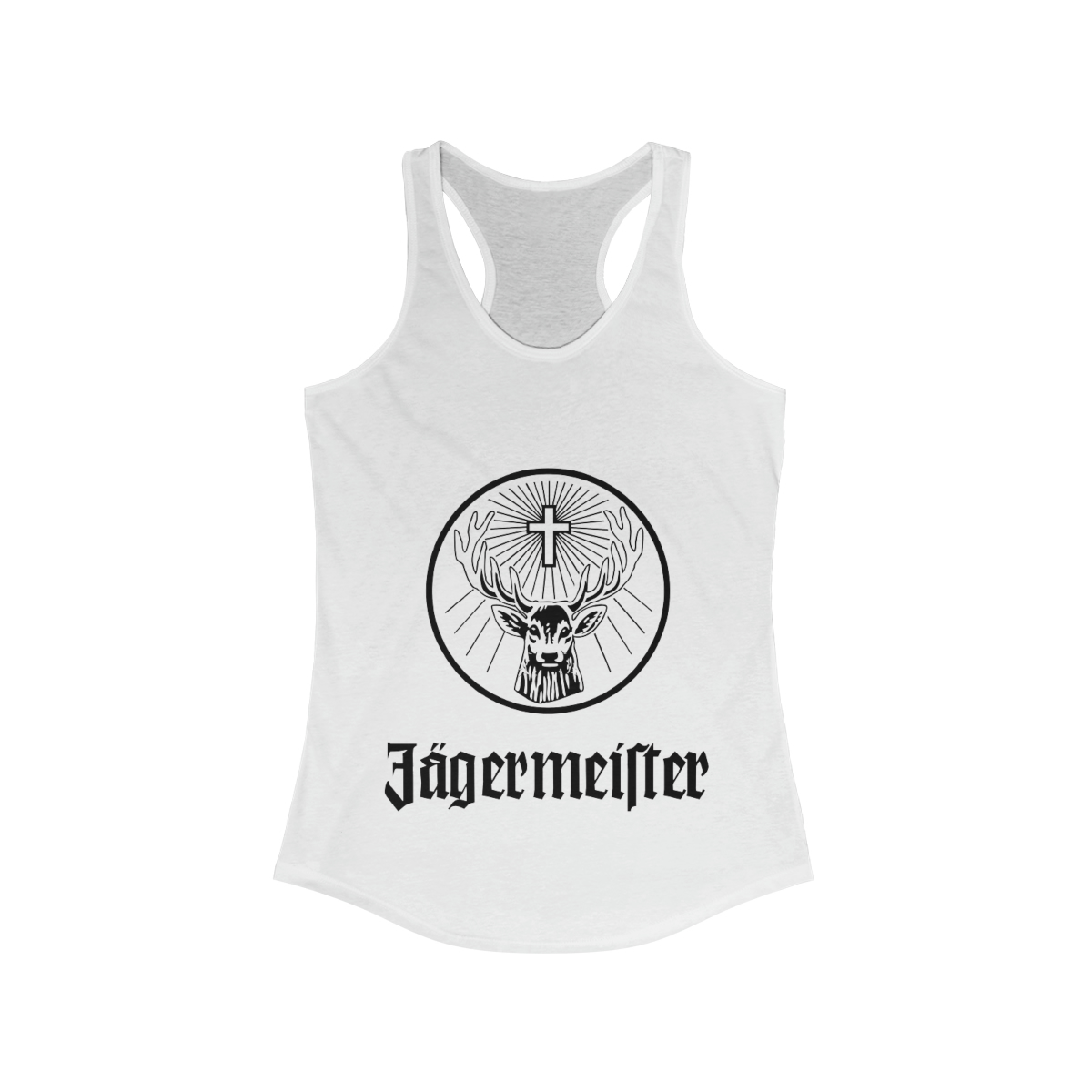 Jägermeister Logo Printed on a Women's Racerback Tank - Image 3