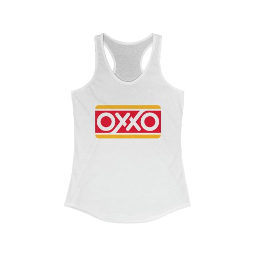 OXXO Mexican Convenience Store Logo Printed on a Women's Racerback Tank