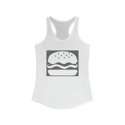 Hamburger Printed on a Women's Racerback Tank