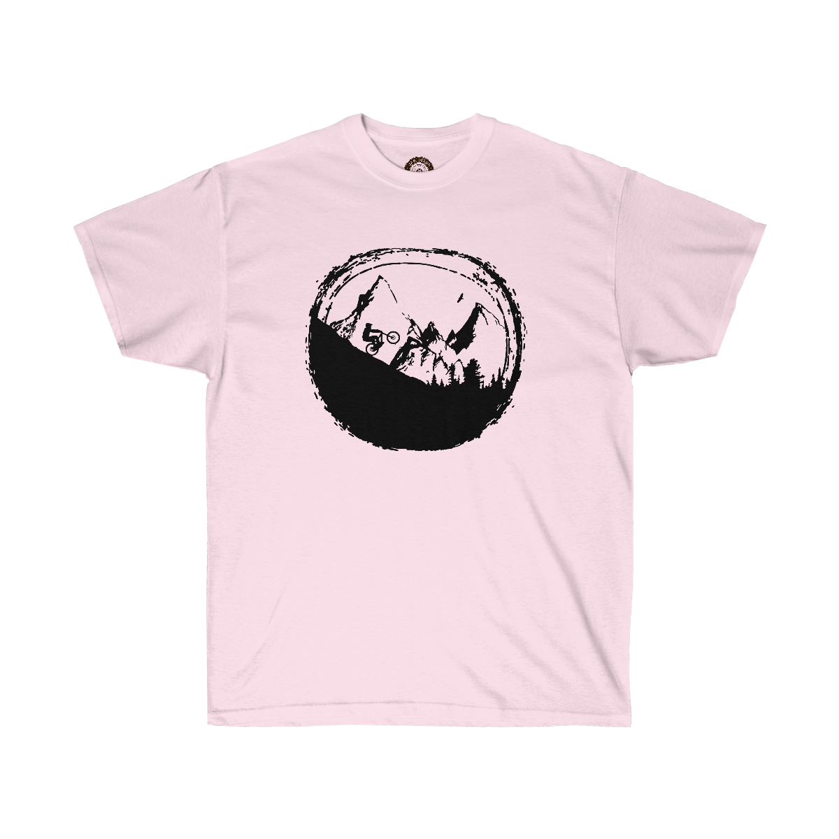 Bicycle Moon Printed on a Unisex Ultra Cotton Tee - Image 7