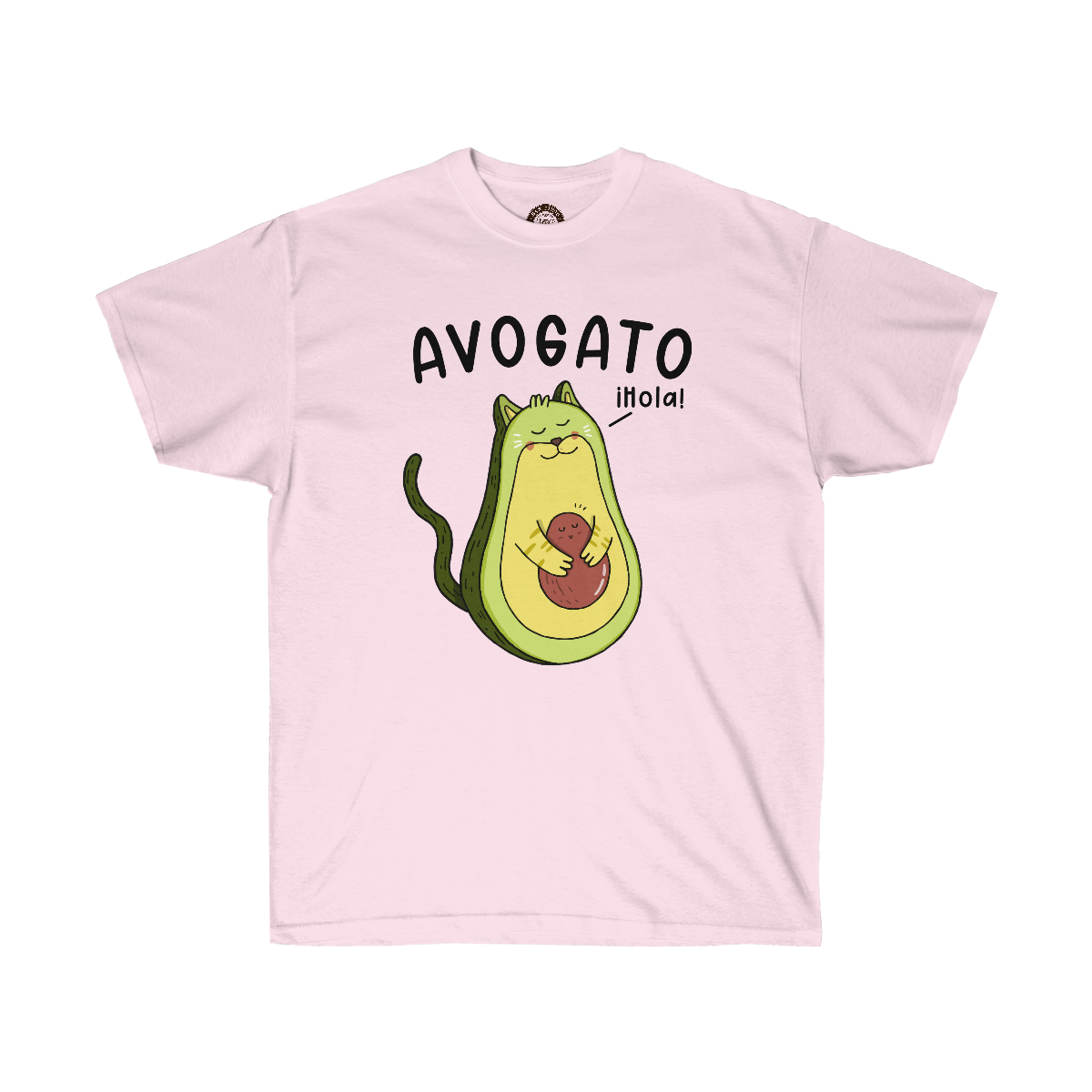 Avogato Cat Printed on a Unisex Ultra Cotton Tee