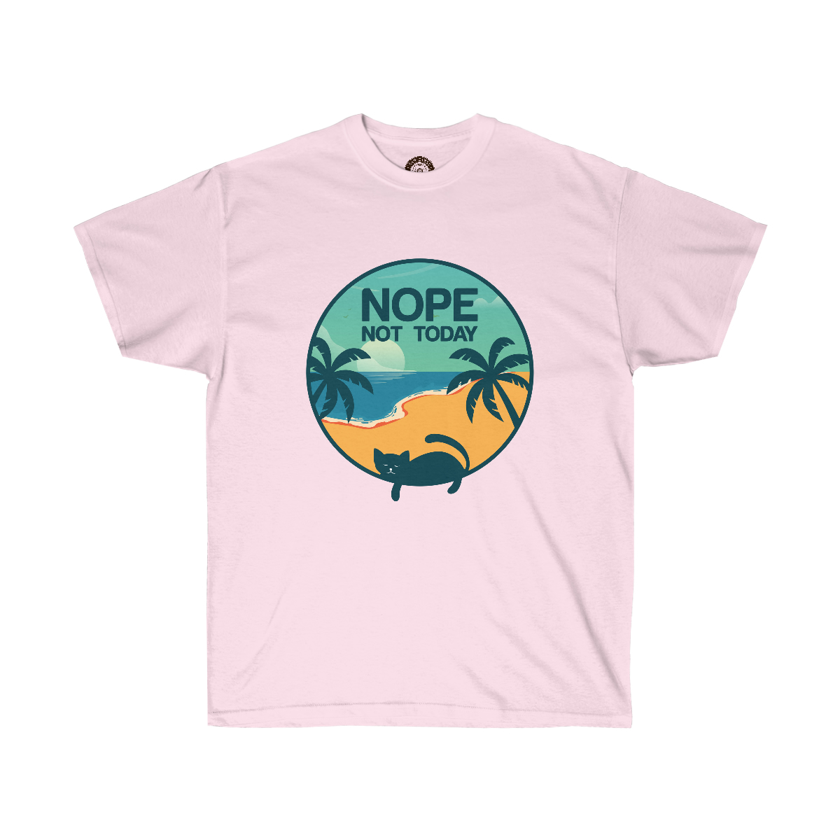 Nope Not Today Cat on a Unisex Ultra Cotton Tee - Image 11