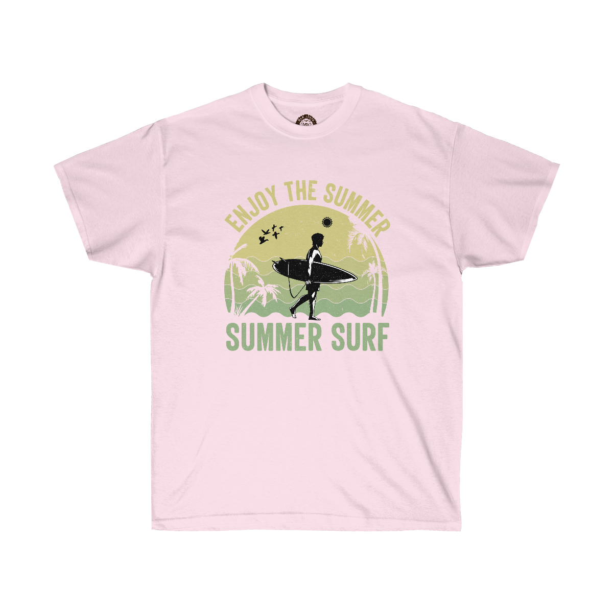 Enjoy The Summer Surf Printed on a Unisex Ultra Cotton Tee - Image 9