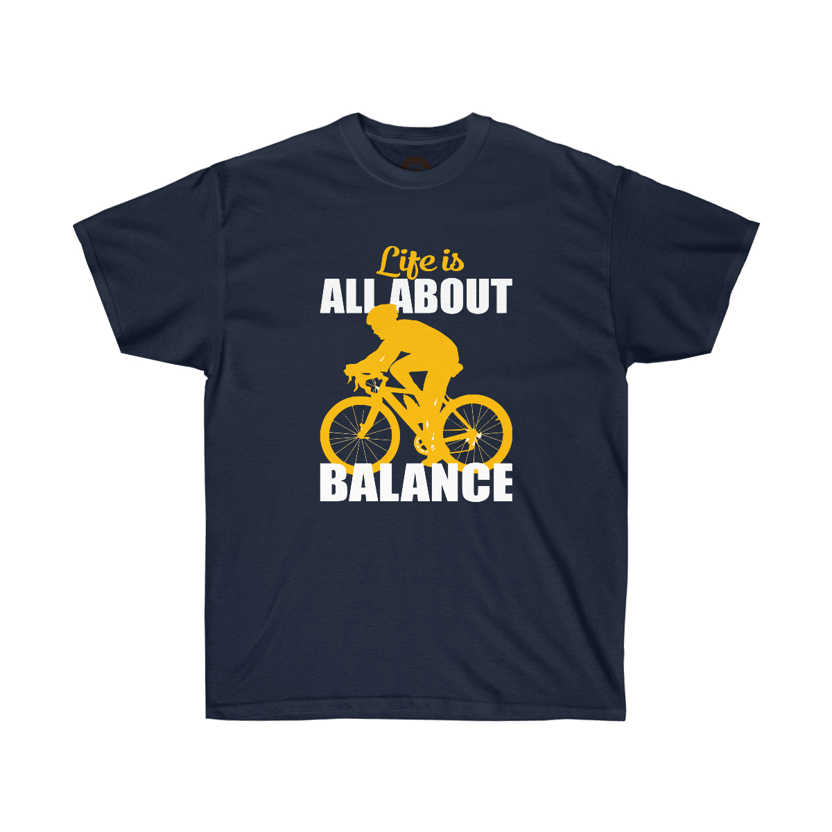Life is All About Balance Bicycle Unisex Ultra Cotton Tee - Image 7