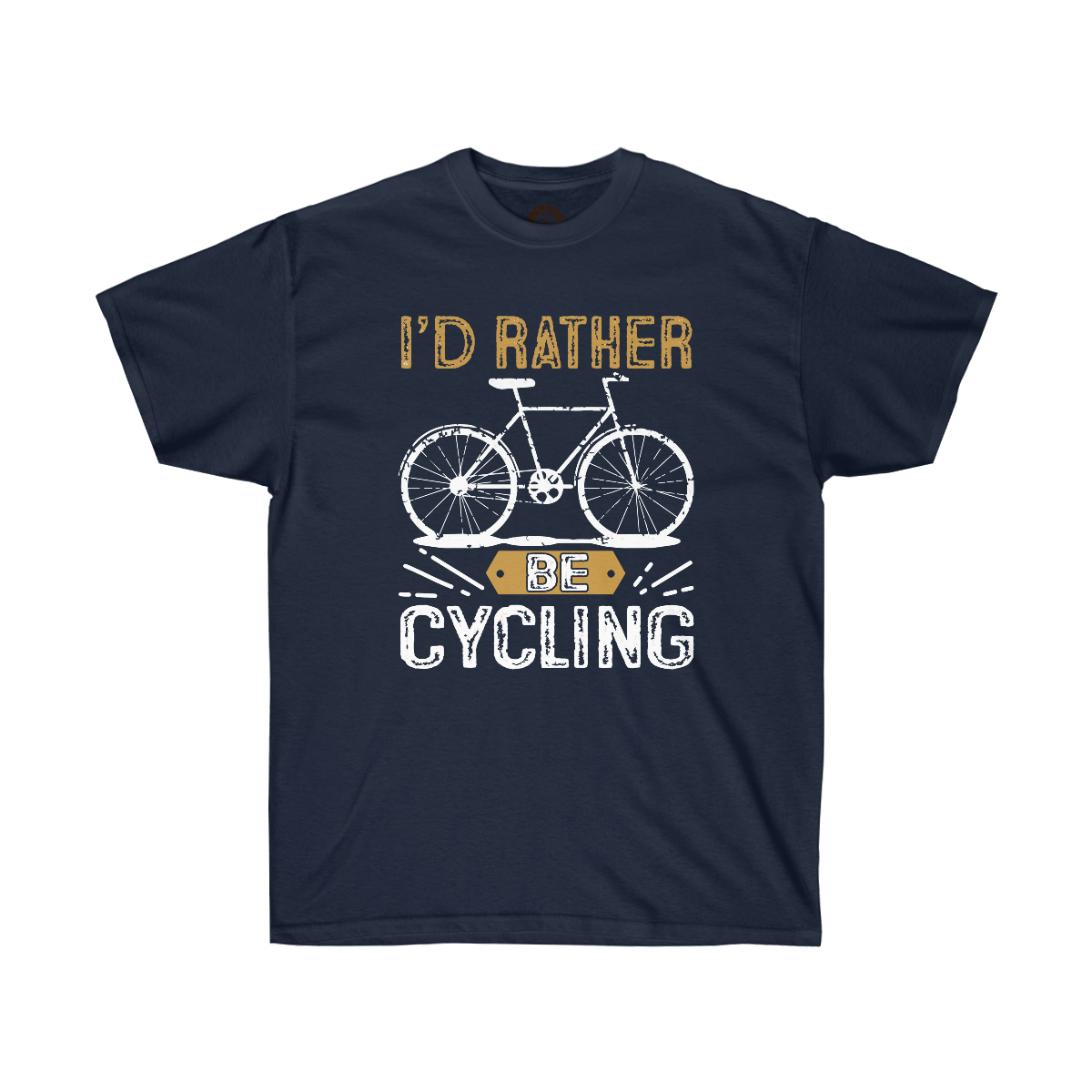 I'd Rather Be Cycling Bicycle Unisex Ultra Cotton Tee - Image 5