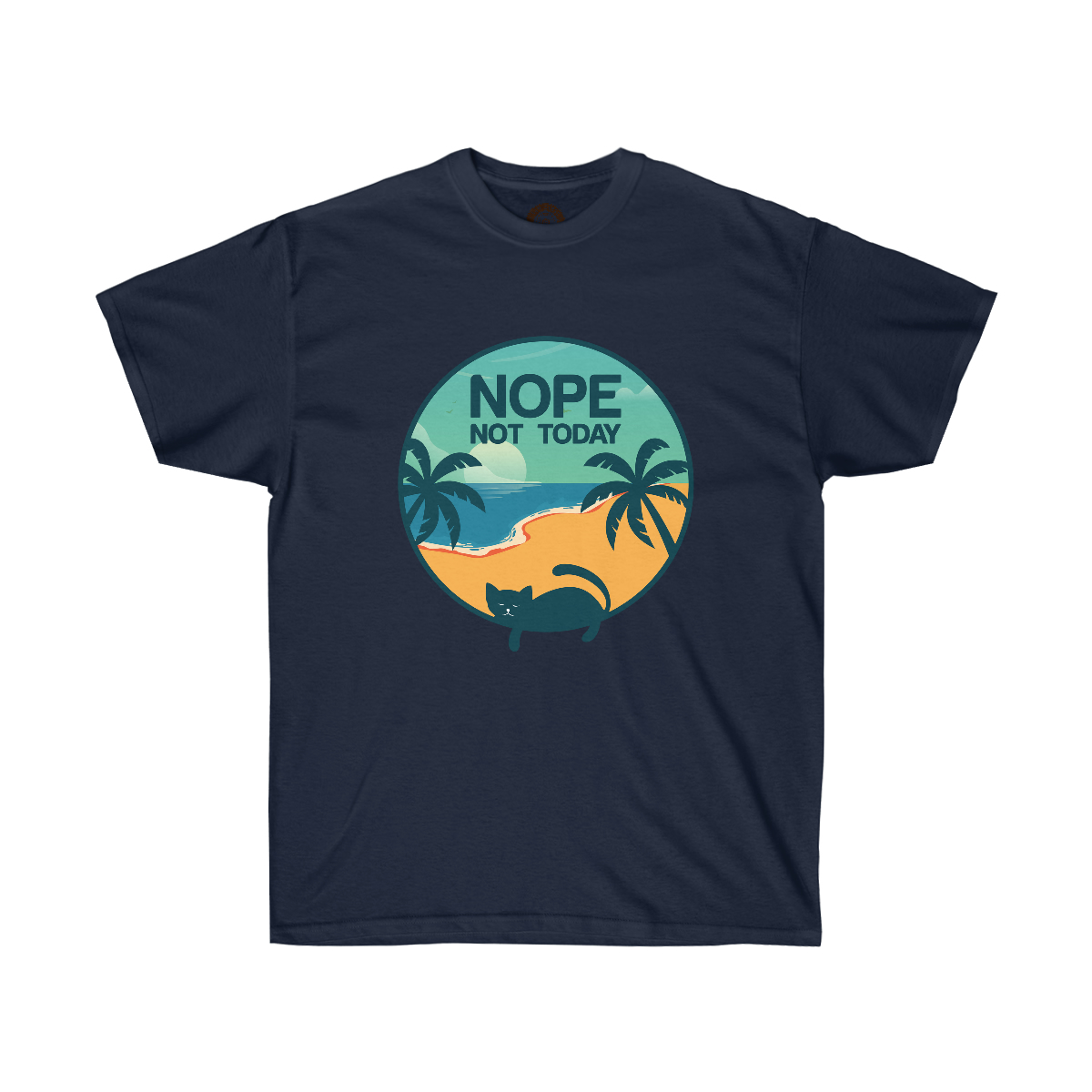 Nope Not Today Cat on a Unisex Ultra Cotton Tee - Image 9
