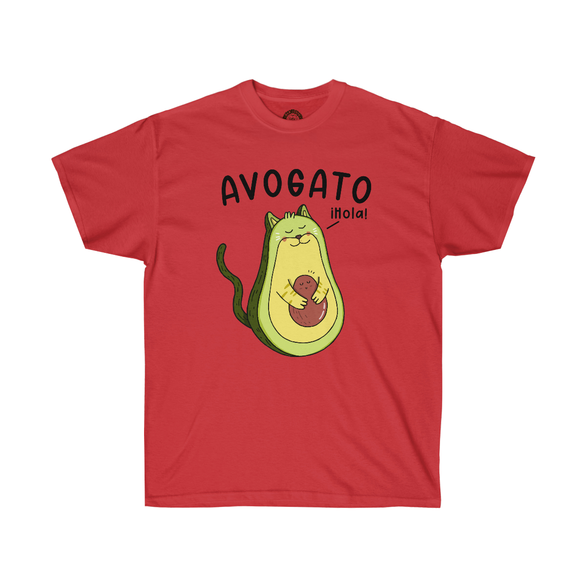 Avogato Cat Printed on a Unisex Ultra Cotton Tee - Image 9