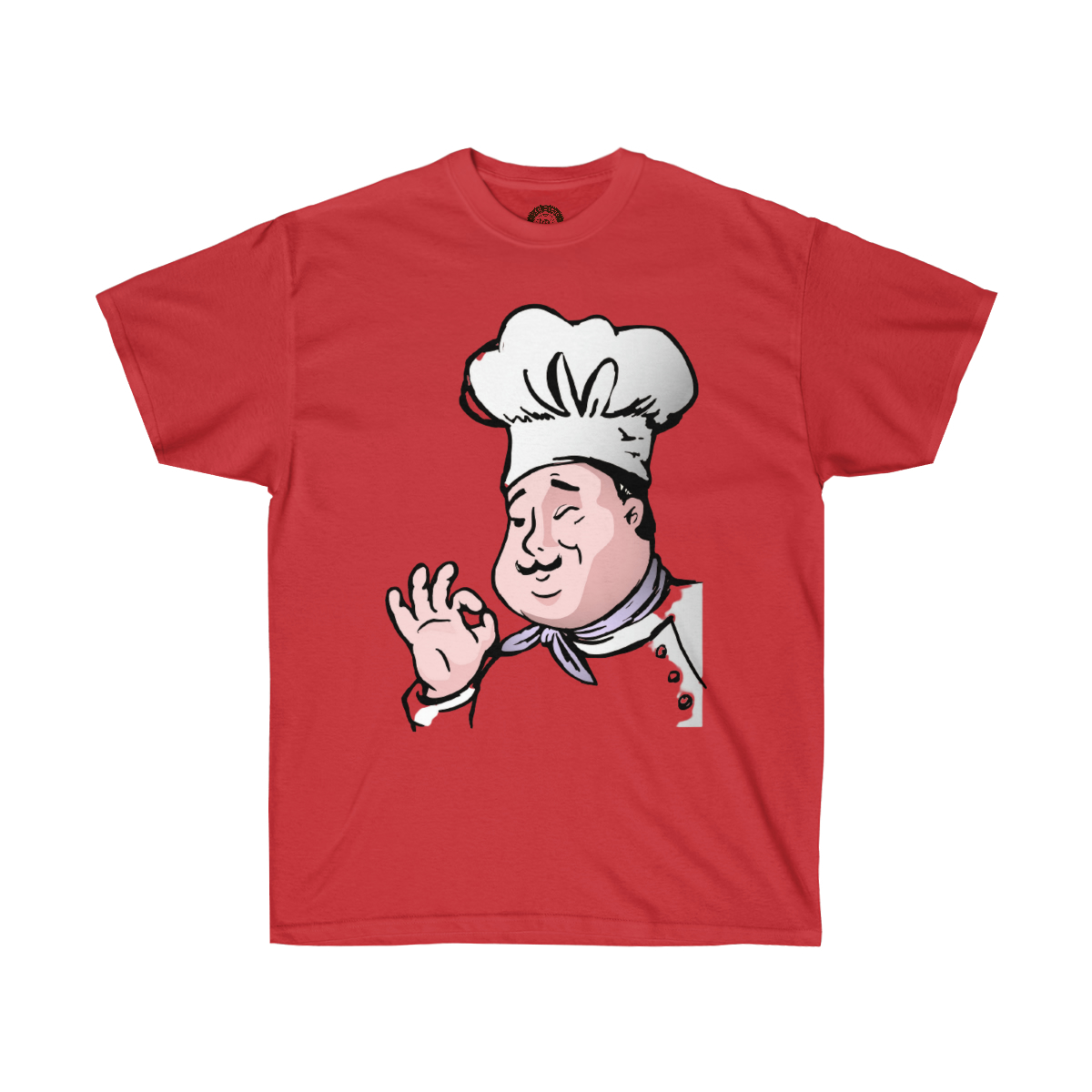 Chef Cartoon Delicious Printed on a Unisex Ultra Cotton Tee - Image 7