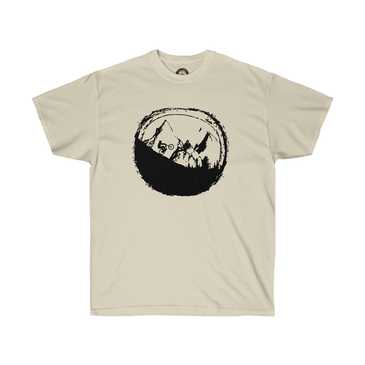 Bicycle Moon Printed on a Unisex Ultra Cotton Tee - Image 3