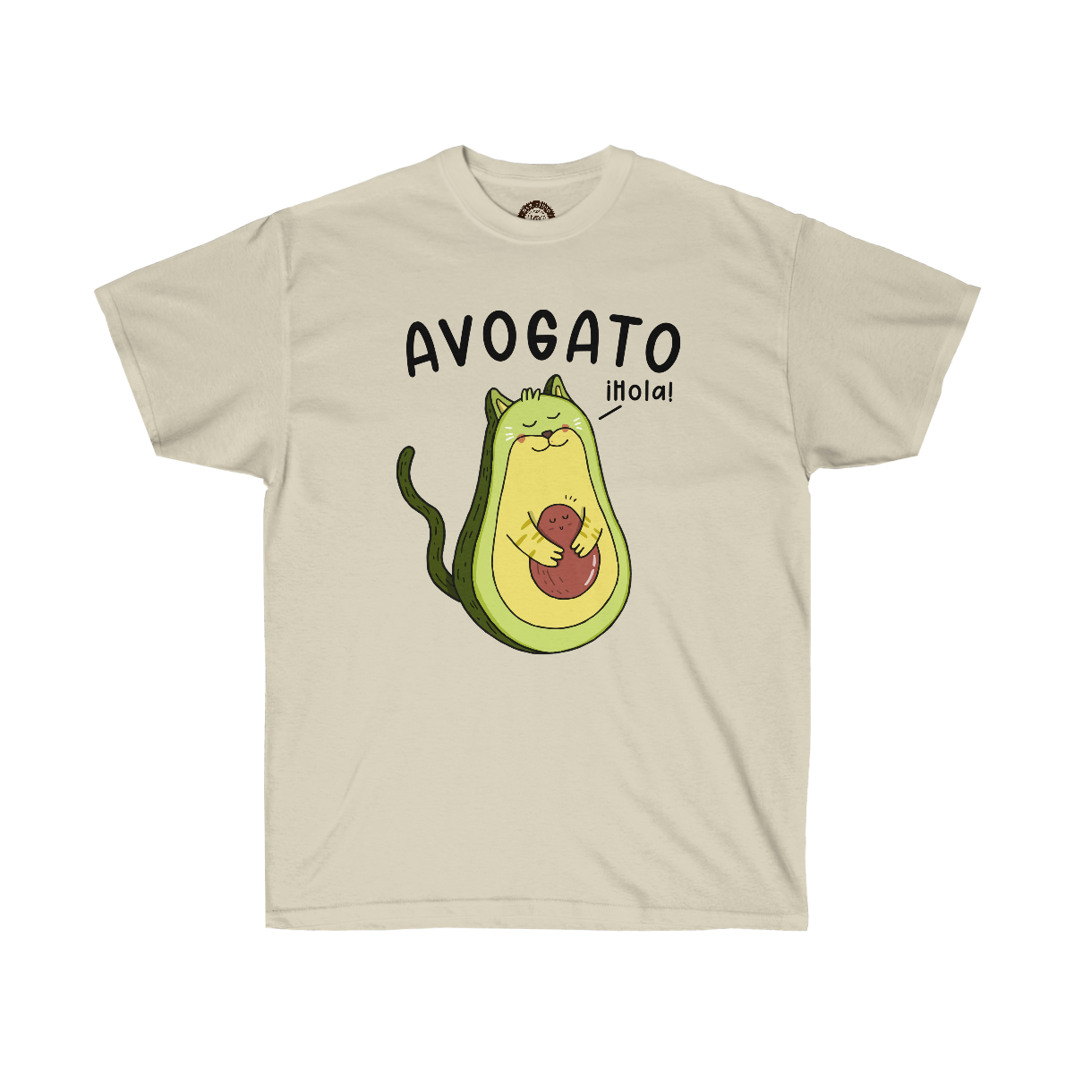 Avogato Cat Printed on a Unisex Ultra Cotton Tee - Image 5