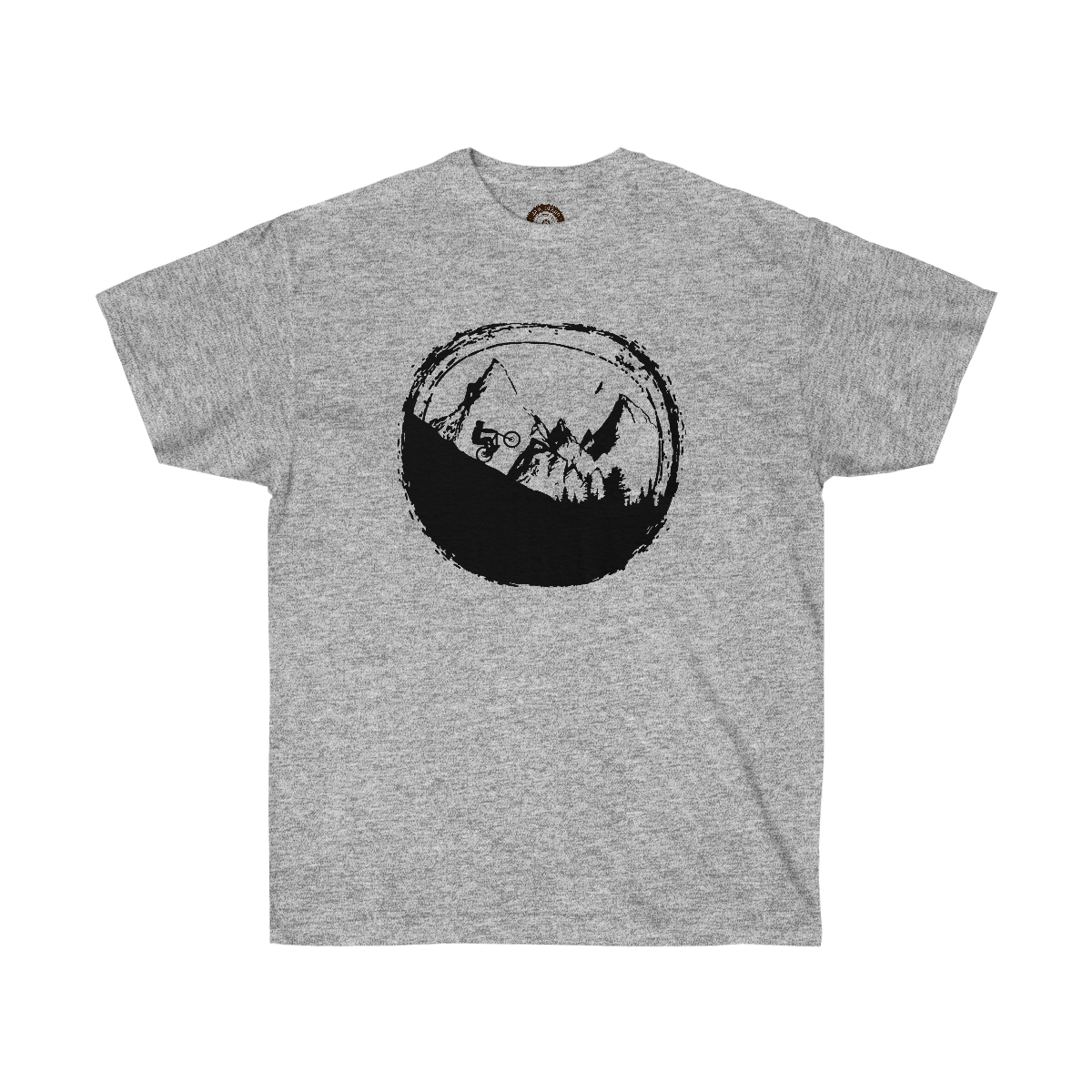 Bicycle Moon Printed on a Unisex Ultra Cotton Tee - Image 5