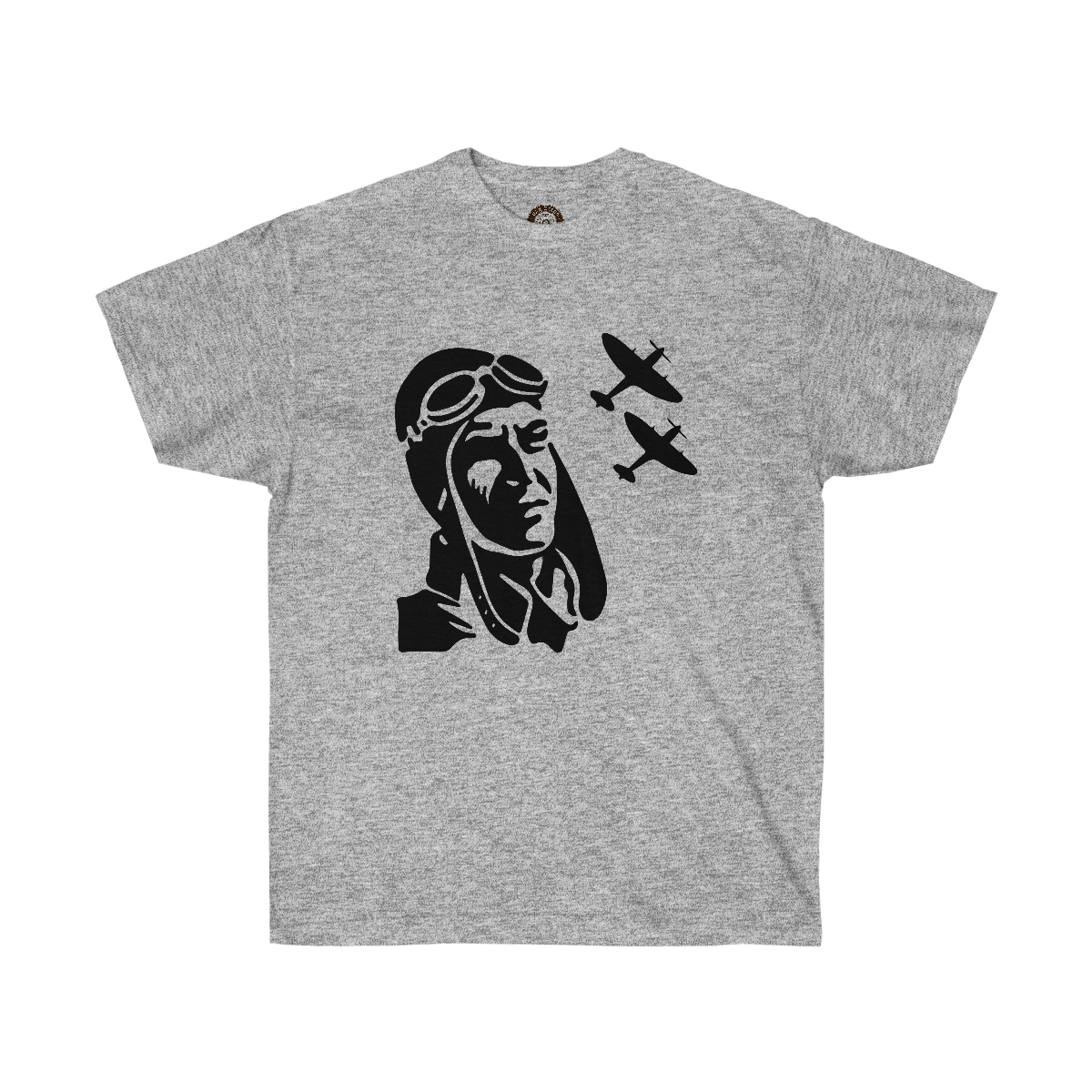 Military Pilot Printed on a Unisex Ultra Cotton Tee - Image 5