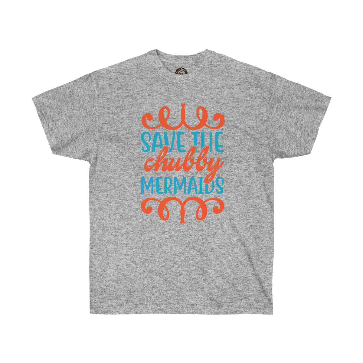 Save the Chubby Mermaids on a Unisex Ultra Cotton Tee - Image 7