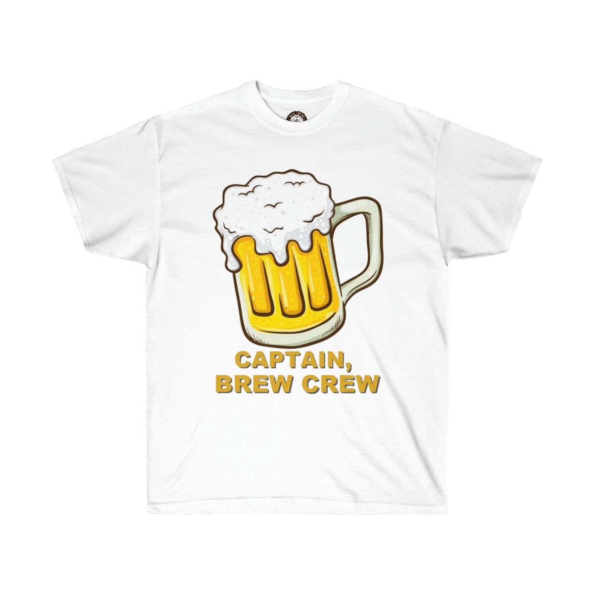 Captain, Brew Crew Printed on a Unisex Ultra Cotton Tee - Image 3