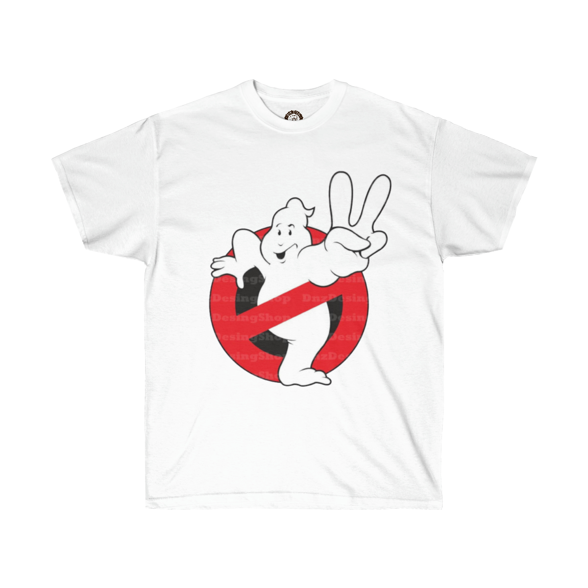Ghost Busters Peace Sign Printed on a Unisex Ultra Cotton Tee