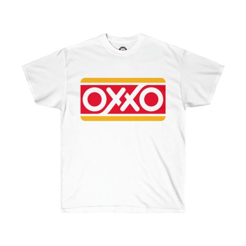 OXXO Mexican Convenience Store Logo Printed on a Unisex Cotton Tee