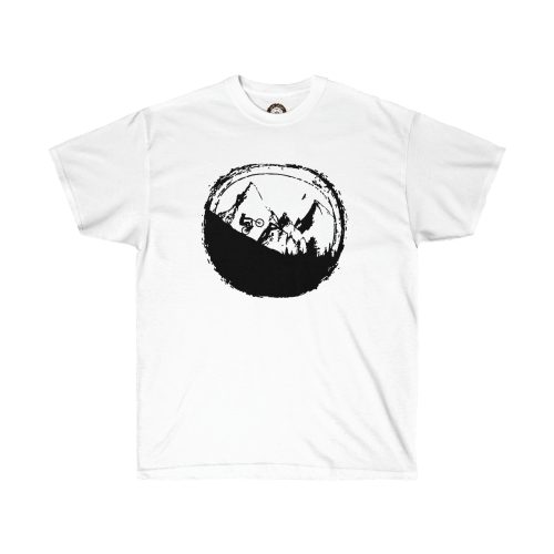 Bicycle Moon Printed on a Unisex Ultra Cotton Tee