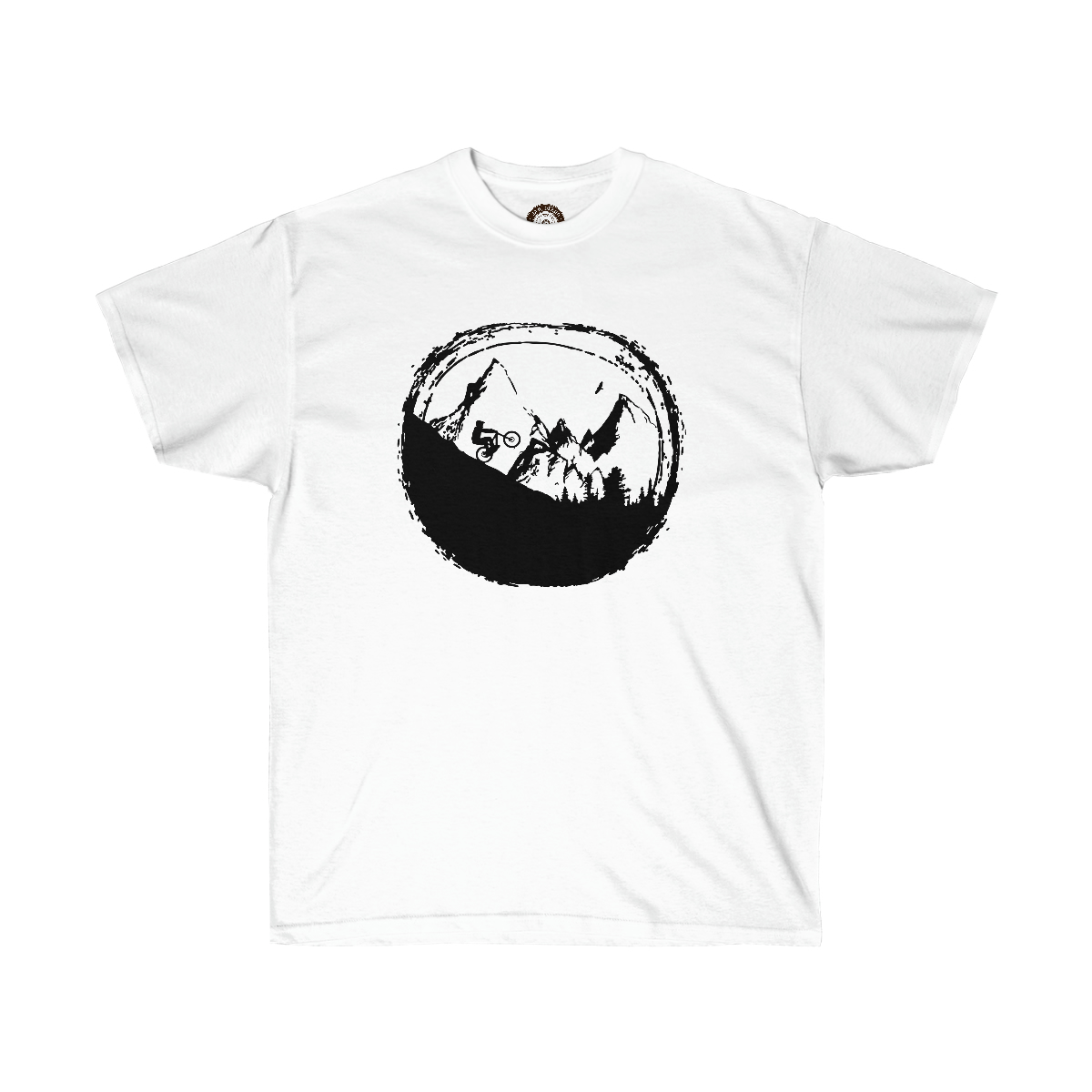 Bicycle Moon Printed on a Unisex Ultra Cotton Tee