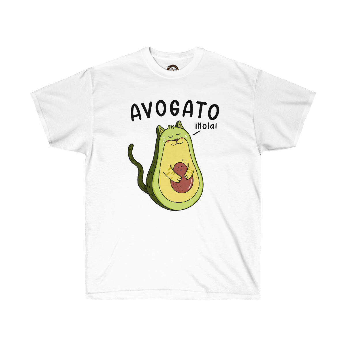 Avogato Cat Printed on a Unisex Ultra Cotton Tee - Image 3