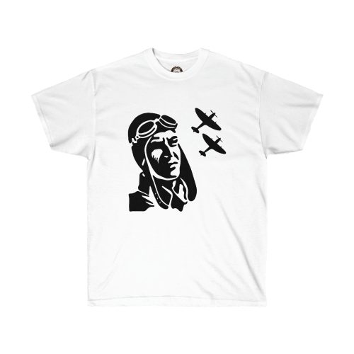 Military Pilot Printed on a Unisex Ultra Cotton Tee