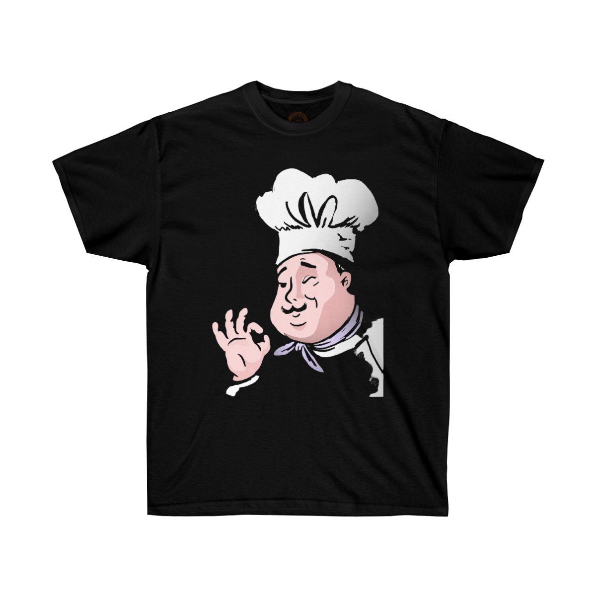 Chef Cartoon Delicious Printed on a Unisex Ultra Cotton Tee - Image 3