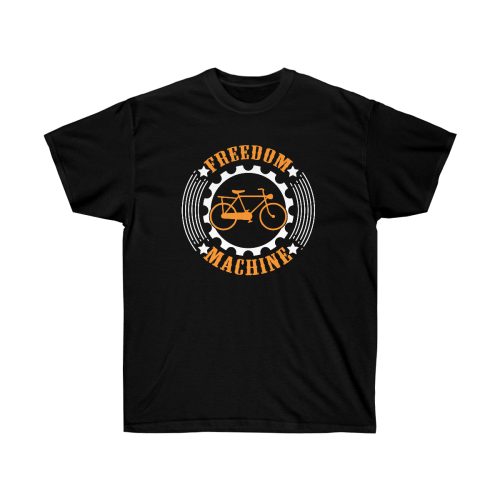 Freedom Machine Bicycle Design on a Unisex Ultra Cotton Tee
