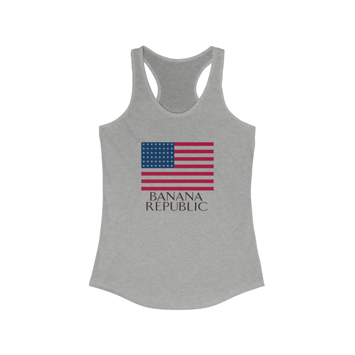 Banana Republic Flag Printed on a Women's Ideal Racerback Tank - Image 3