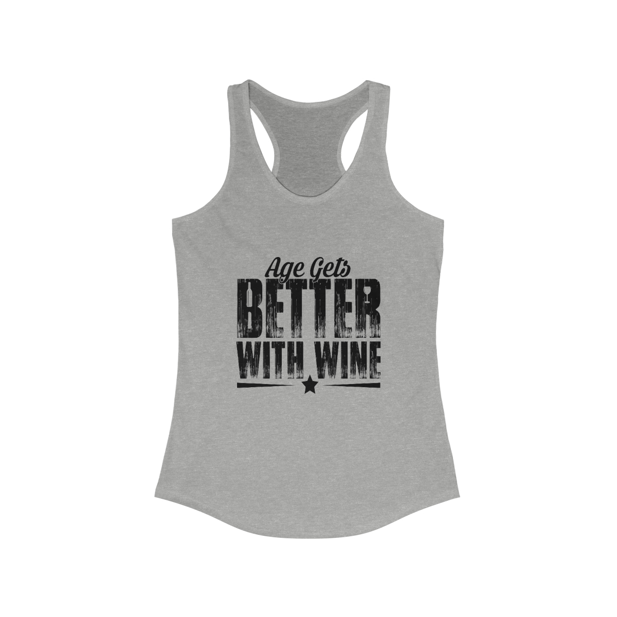 Age Gets Better With Wine Women's Ideal Racerback Tank - Image 5