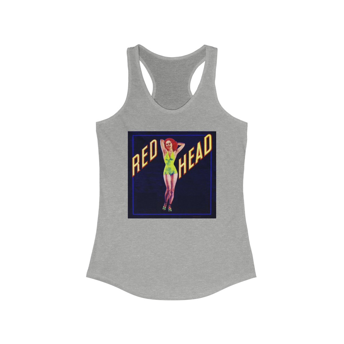 Red Head - Women's Ideal Racerback Tank - Image 5